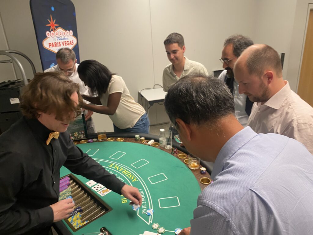 Soirée casino entreprise animée par L'As du Casino en Île-de-France