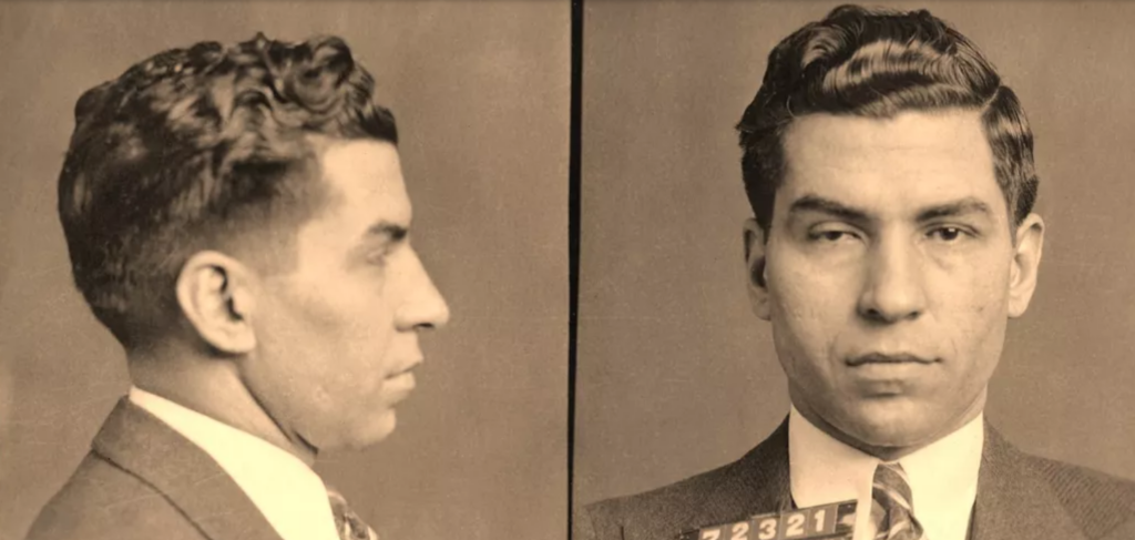 Lucky Luciano, photo de police. New York, février 1931