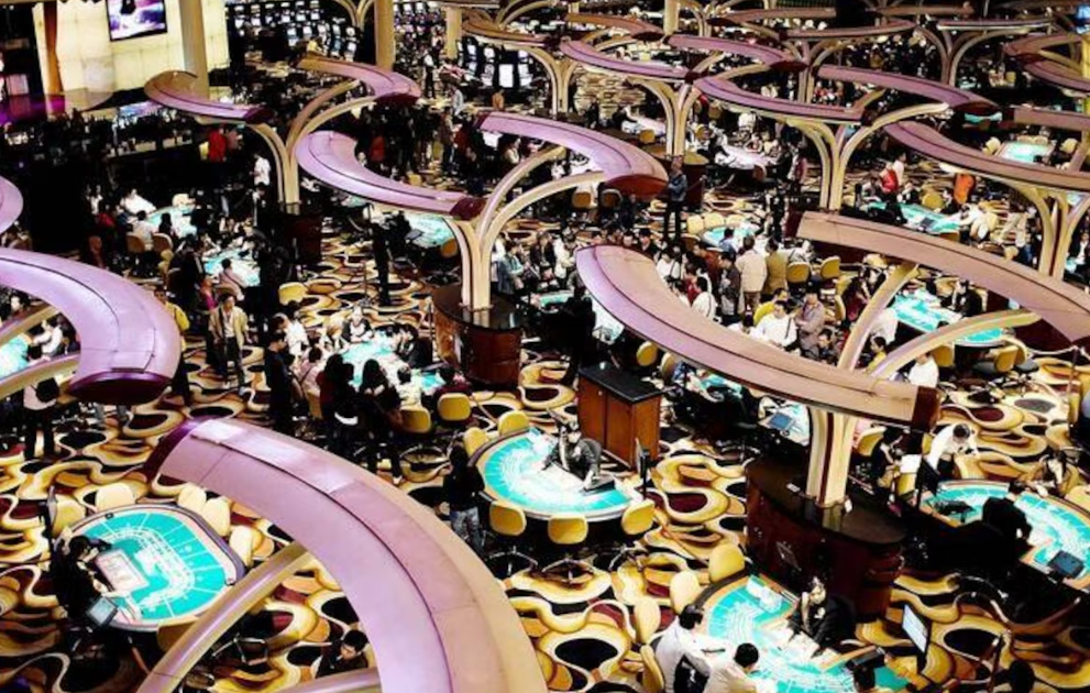 Salle de jeux du casino de Macao, le plus grand casino du monde