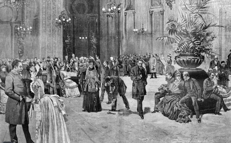 Salle du casino de Monte-Carlo, gravure du XIXᵉ siècle — Histoire du jeu