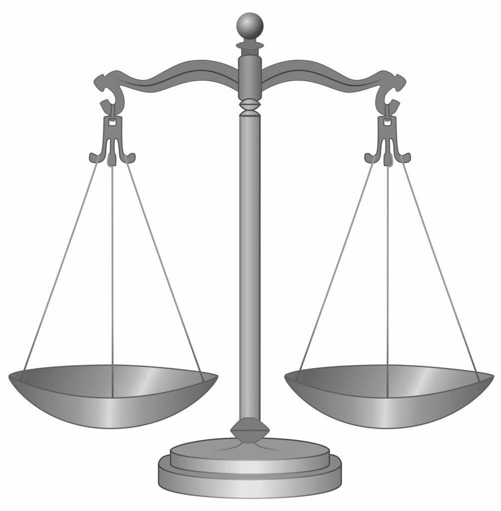 Balance de la justice, symbole du droit fiscal