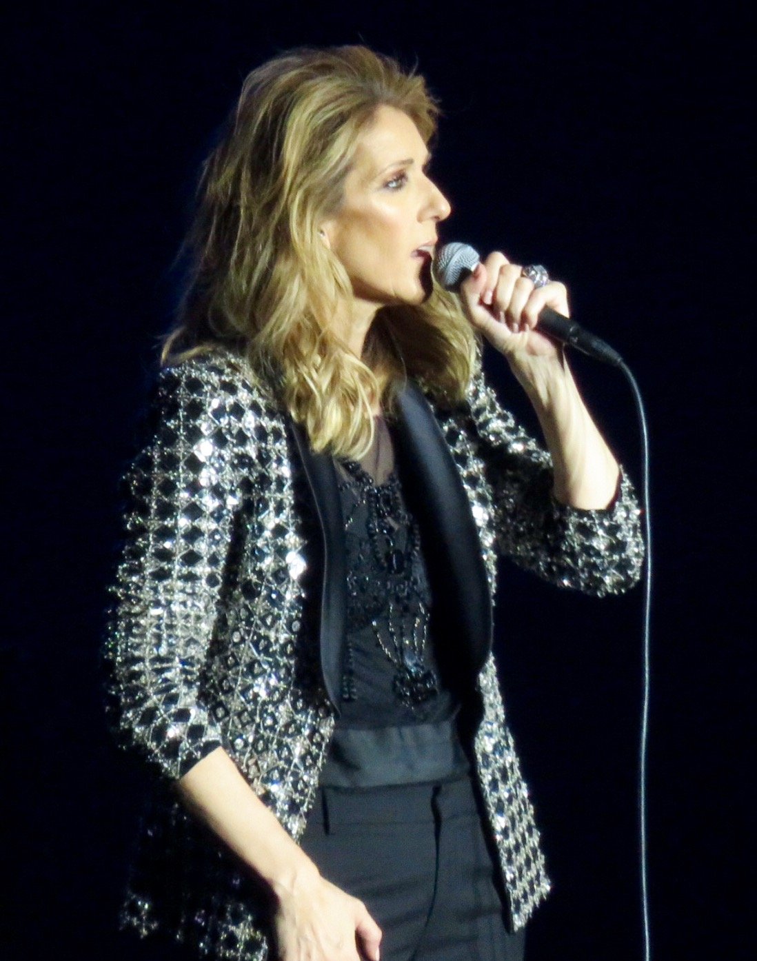 Céline Dion en concert lors de sa tournée 2017