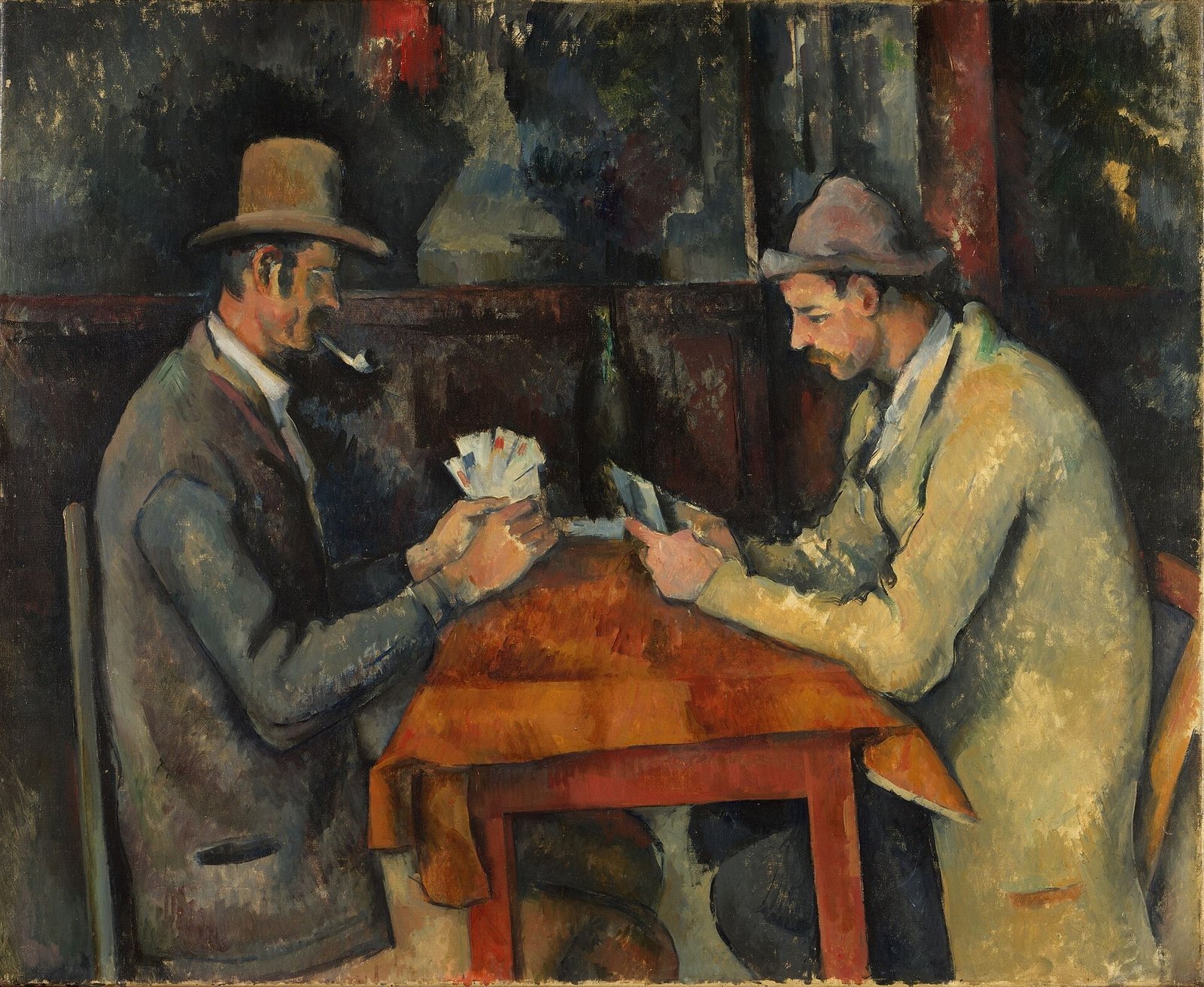 « Les Joueurs de cartes » de Paul Cézanne, deux paysans attablés