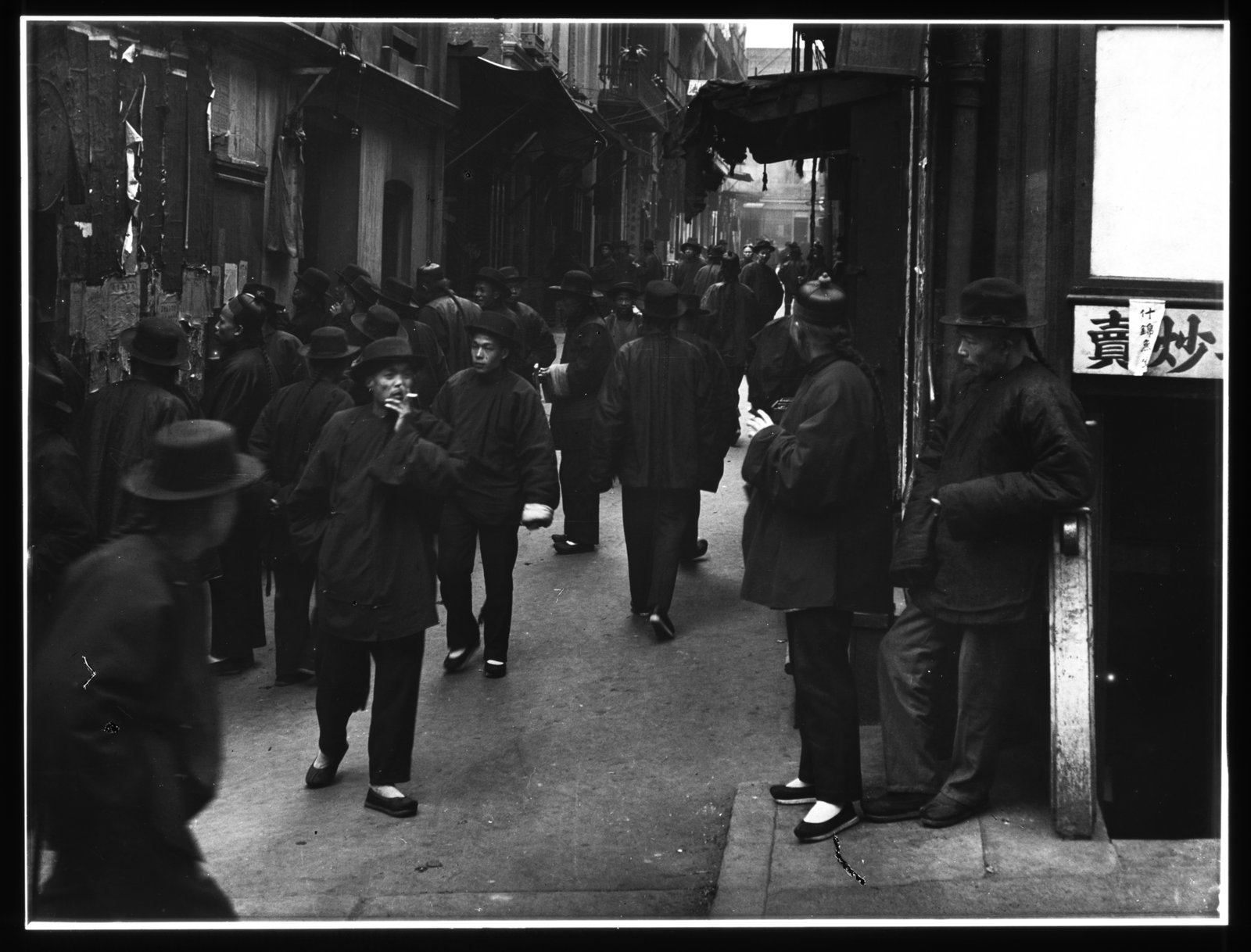 La ruelle des joueurs, Chinatown de San Francisco vers 1900