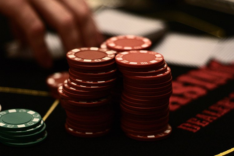 Jetons de casino colorés
