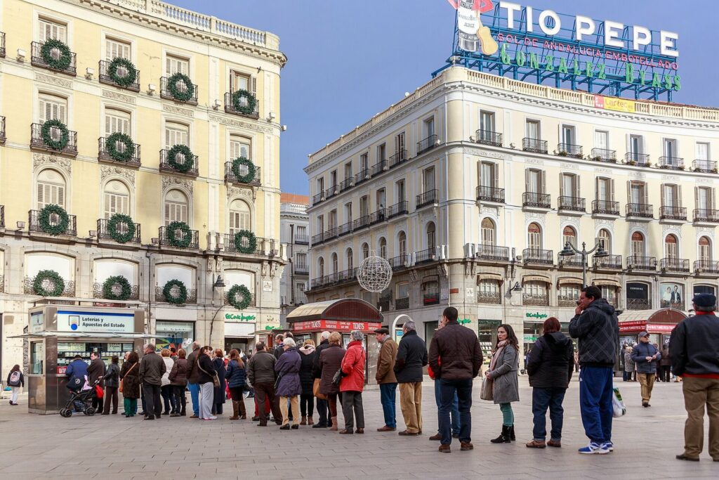 La loterie de Noël espagnole à Madrid