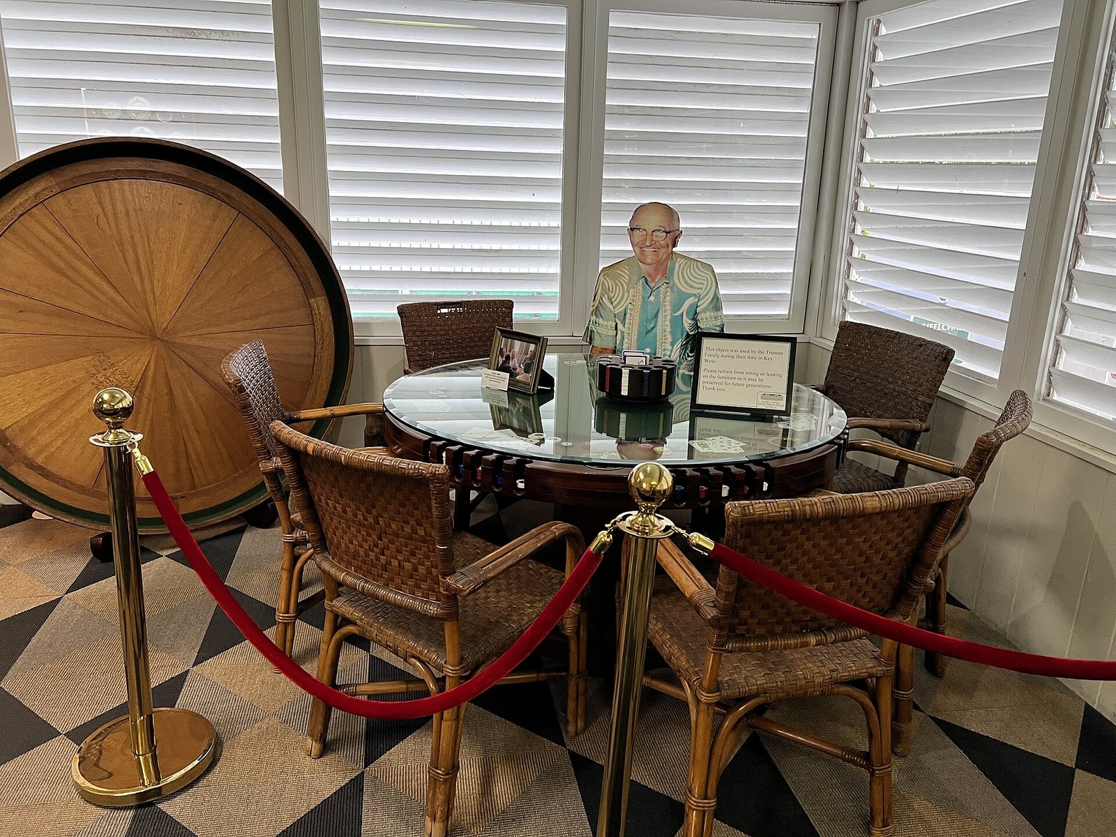 La table de poker de Harry S. Truman, à la Little White House de Key West